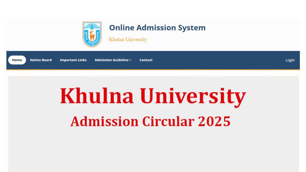 Khulna University Admission Circular 2025 Published